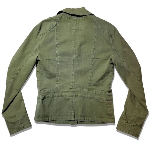 Jag Jeans Green Button-Up Denim Jean Utility Jacket Y2K - Picture 2 of 5